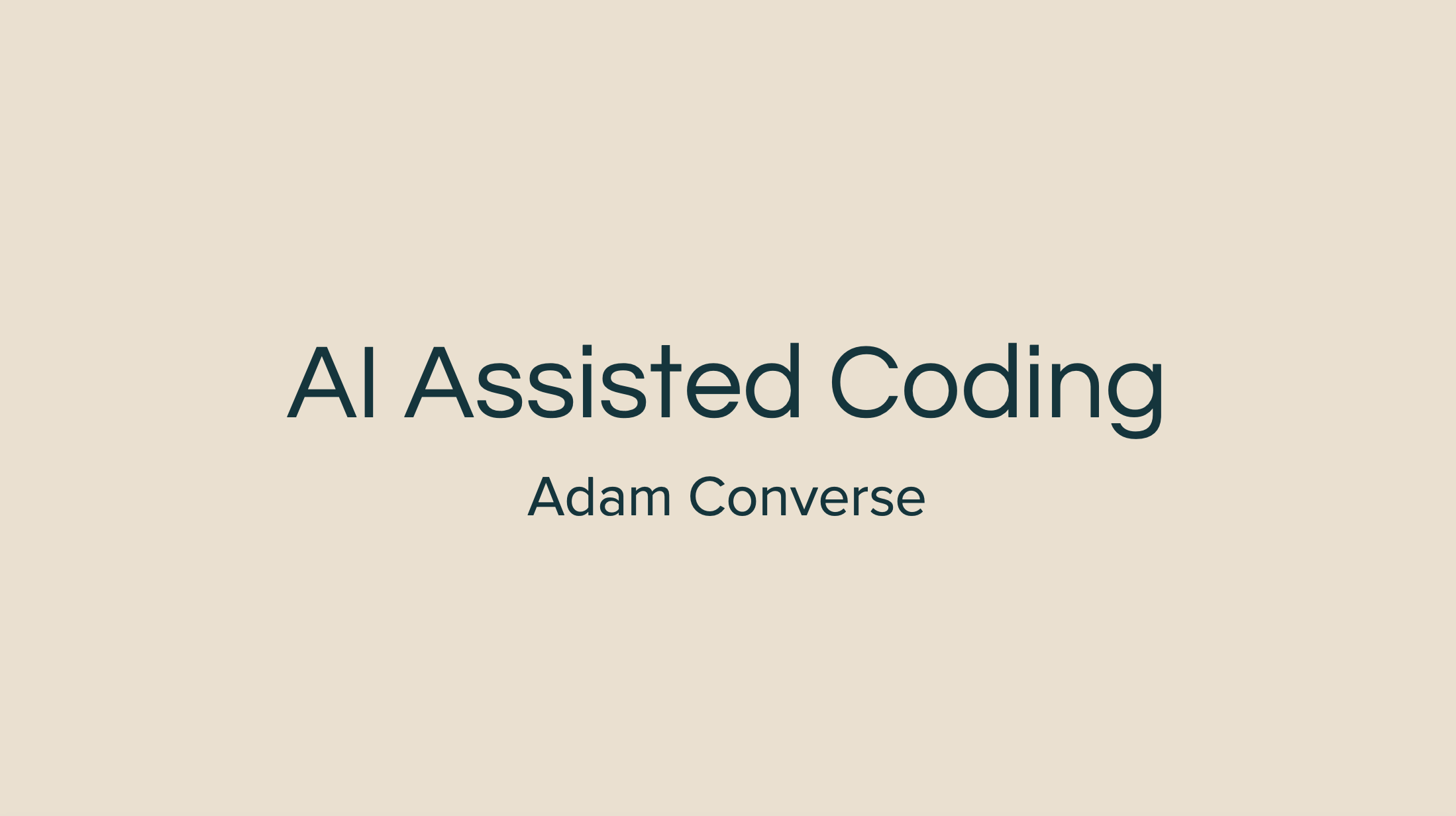 5. Zendesk Presentation Slides: AI Assisted Coding thumbnail